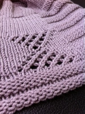 Un campione lavorato di Wool Cotton