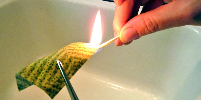 Come testare le fibre col fuoco