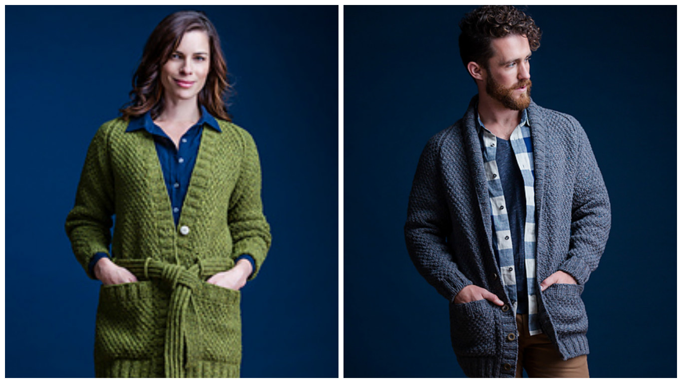 Cardigan a maglia donna uomo