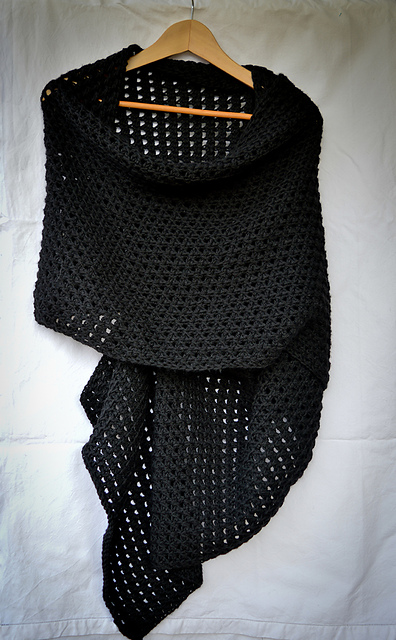 stola rettangolare pizzo uncinetto tunisino