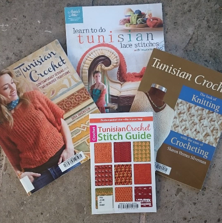 uncinetto tunisino in italiano: libri uncinetto tunisino in inglese 