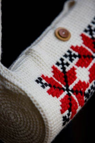 progetti natalizi Ukrainian Cross-Stitch Bag di Alexandra Lockhart