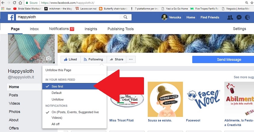 Come seguire su Facebook le vostre pagine preferite