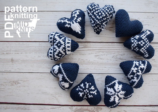 Cuori a maglia di Erin Black, per San Valentino