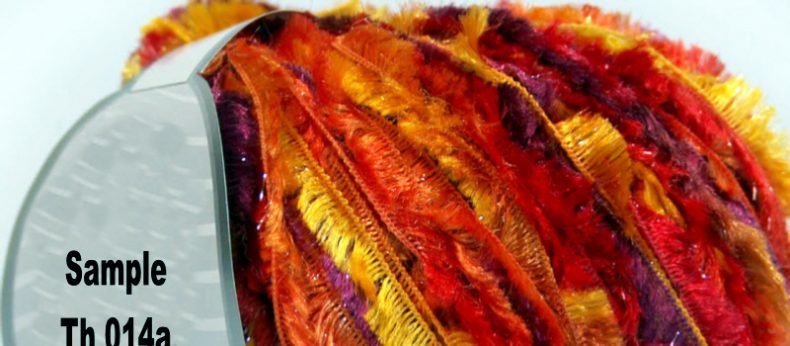 Uno dei filati sperimentali ottenuti dalla facoltà di ingegneria de materiali del Politecnico di Milano