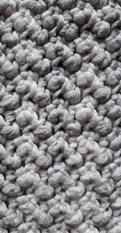 grana di riso all'uncinetto