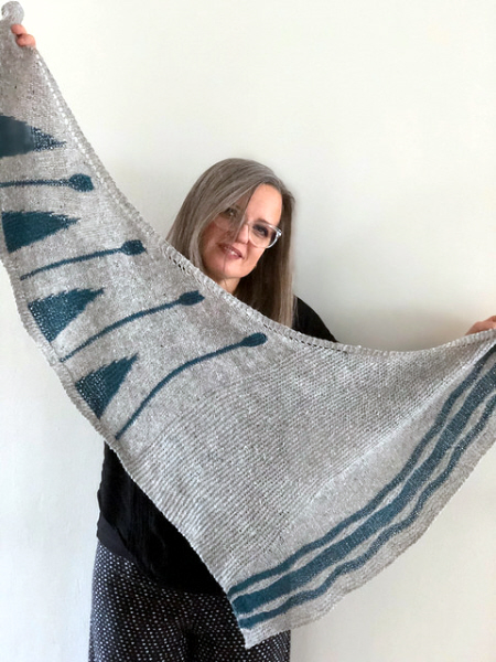 Scialle di Emma Fassio con Vally Tweed