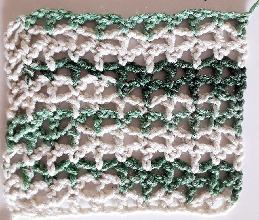 Campione di Bora Bora realizzato con un punto fantasia