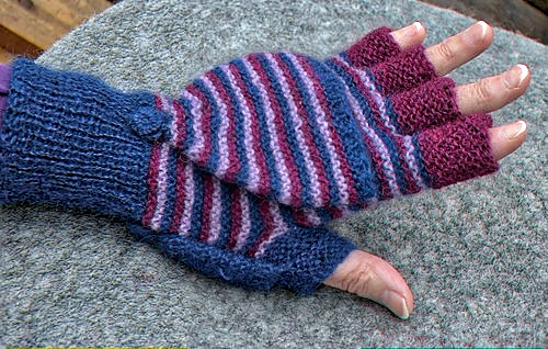 guanti convdertibili all'uncinetto