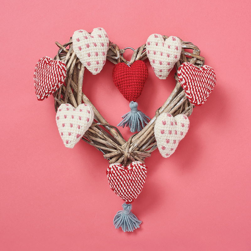 Tunisian Heart di Elisa Oldman San Valentino uncinetto tunisino