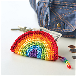 borsellino uncinetto arcobaleno contro noia quarantena