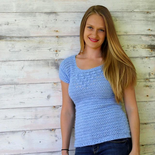 Top all'uncinetto Dahlia