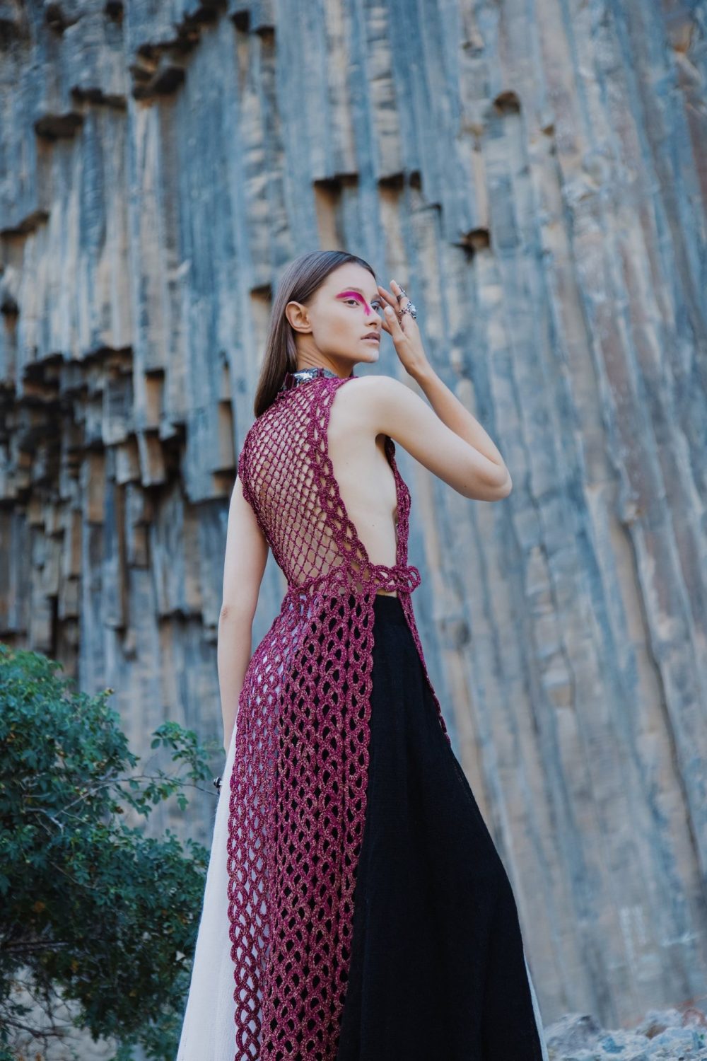 abito a maglia Loom Weawing