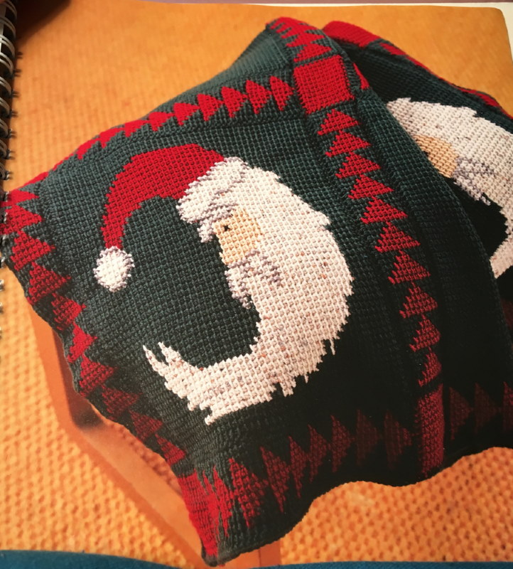 Country Santa Throw Red Heart Design Team Babbo Natale