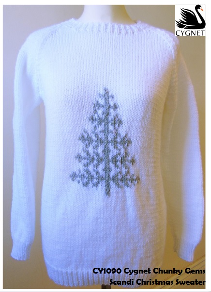 Maglione di Natale da donna di Cygnet Yarns