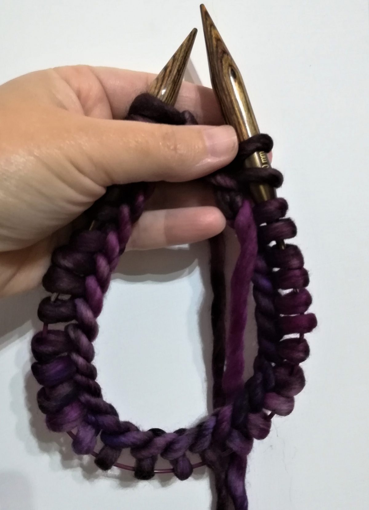 avvio a maglia su ferro circolare