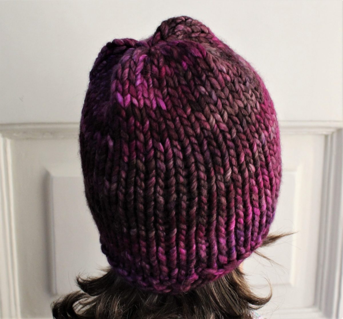 Berretto a maglia in Malabrigo rasta