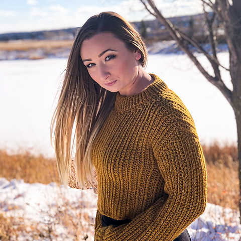 Cloud Crop Top all'uncinetto