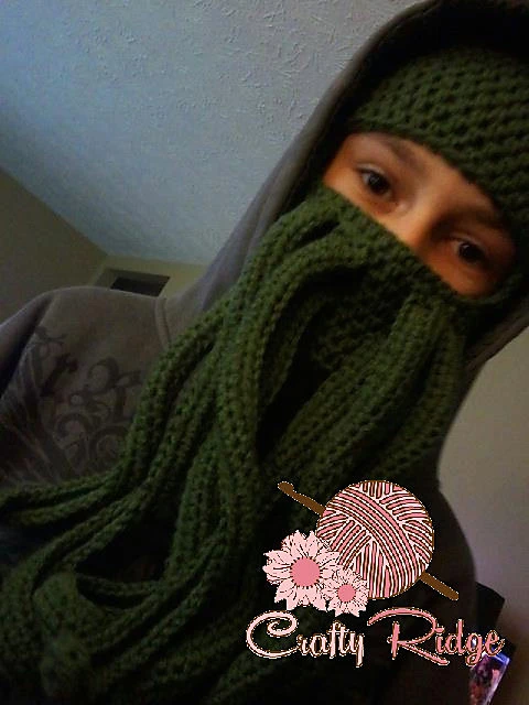 Passamontagna a uncinetto di Crafty Ridge