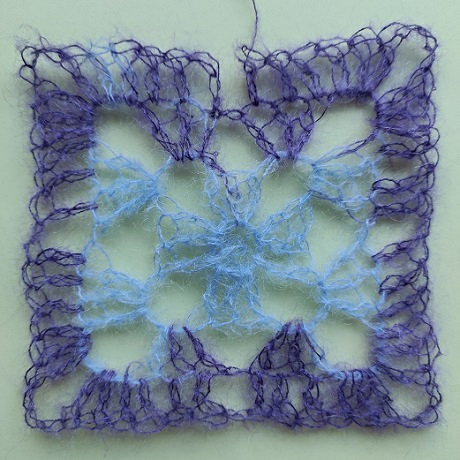 Campione di Kid mohair di Borgo de' Pazzi lavorato a piastrella Old America